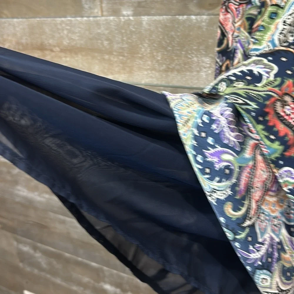 Ark & Co Paisley Open back tank sundress size M - Picture 8 of 11